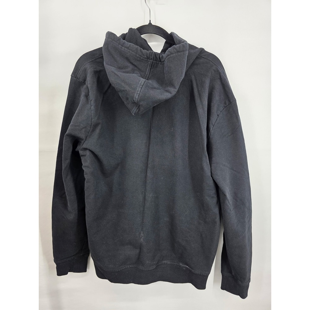 Patagonia P-6 Logo Uprisal Hoody Mens XL Black Recycled Fleece Sweatshirt - Picture 3 of 5